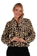 Bontjasje Panter - Zachte Pluche Jas - Dames