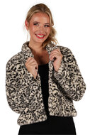 Bontjasje Sneeuwpanter - Zachte Pluche Jas - Dames