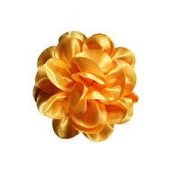 Decoratie Speld - Satijnen Bloem - Geel