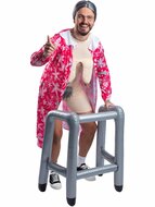 Gravity Granny - Sexy Oma Kostuum - Volwassenen