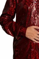 Shiny Disco Shirt - Rood - Heren