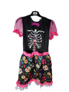 Tweedehands- Mexicaans Jurkje- Maat 164- Roze