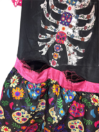 Tweedehands- Mexicaans Jurkje- Maat 164- Roze