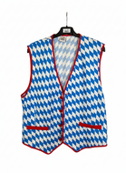 Tweedekans- Oktoberfest - Vest Maat 52- Blauw-Wit