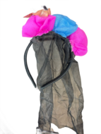 Tweedehands- Mexicaans Jurkje- Maat 164- Roze