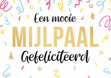 Wenskaart - Daisy - Een Mooie Mijlpaal Gefeliciteerd