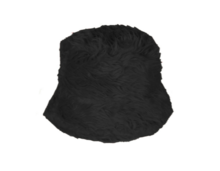 Bucket Hat Pluche - Zwart - Volwassenen