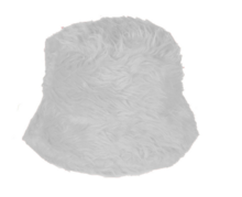 Bucket Hat Pluche - Wit - Volwassenen