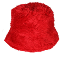 Bucket Hat Pluche - Rood - Volwassenen