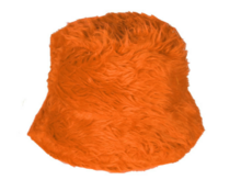 Bucket Hat Pluche - Oranje - Volwassenen