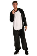 Onesie Poezenkostuum - Pluche - Volwassenen - Zwart-Wit