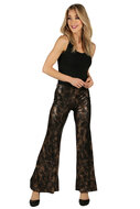 Damesbroek Snakeskin - Goud - Wijde Pijp - Jaren 80 &amp; 90 Disco