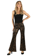 Damesbroek Snakeskin - Goud - Wijde Pijp - Jaren 80 &amp; 90 Disco