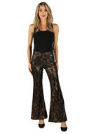 Damesbroek Snakeskin - Goud - Wijde Pijp - Jaren 80 &amp; 90 Disco