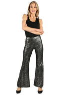 Damesbroek Snakeskin - Zilver - Wijde Pijp - Jaren 80 &amp; 90 Disco