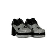 Herenschoenen - Foute Party - Glamrock - Zilver