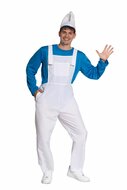 Smurf Kostuum Blauw-Wit - Heren