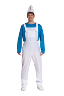 Smurf Kostuum Blauw-Wit - Heren