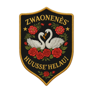 Rug Embleem Huusse - Zwaonen&egrave;s Huusse Helau 