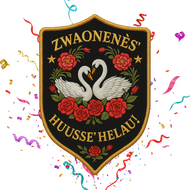Rug Embleem Huusse - Zwaonen&egrave;s Huusse Helau 