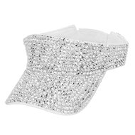 Festival Zonneklep - Glam Zilver - Strass Steentjes