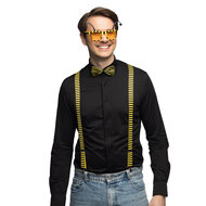 Accessoireset Honingbij 3-delig - Bril - Bretel - Strikje