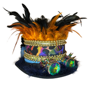 luxe hoge hoed - panterprint - led - volwassenen - 1001