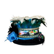 Luxe  Hoge Hoed - Blauw - Led - Volwassenen - 1003