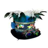 Luxe  Hoge Hoed - Blauw - Led - Volwassenen - 1003