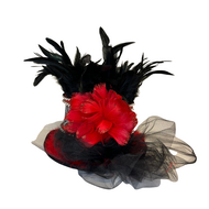 Luxe Hoge Hoed - Rood - Led - Volwassenen - 1005