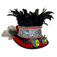 Luxe Hoge Hoed - Rood - Led - Volwassenen - 1005