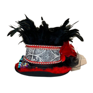 Luxe Hoge Hoed - Rood - Led - Volwassenen - 1005