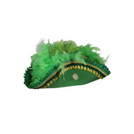 Piratenhoed Driesteek - Premium Class - Groen - Volwassenen