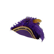 Piratenhoed Driesteek - Premium Class - Paars - Volwassenen