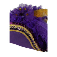 Piratenhoed Driesteek - Premium Class - Paars - Volwassenen