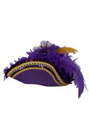 Piratenhoed Driesteek - Premium Class - Paars - Volwassenen