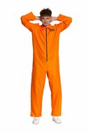 Gevangene Jumpsuit Kostuum Heren &ndash; Oranje Prisoner Overall