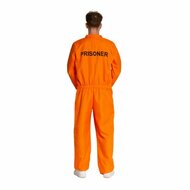 Gevangene Jumpsuit Kostuum Heren &ndash; Oranje Prisoner Overall