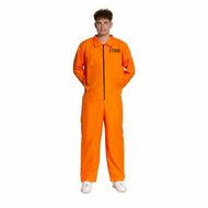 Gevangene Jumpsuit Kostuum Heren &ndash; Oranje Prisoner Overall