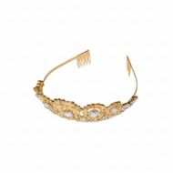 Luxe Diadeem Eleonora - Goud - Volwassenen