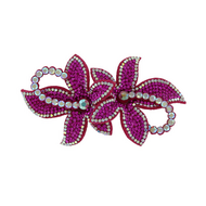 Broche - Sequin Flower  - Strass - Roze