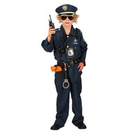 Politie Kostuum Kinderen - Blauw Verkleedpak met Accessoires