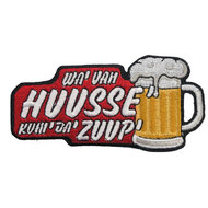 Embleem Huusse - Strijkembleem - Wa Van Huusse Kum Da Zuup