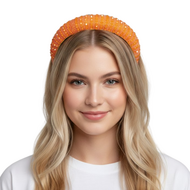 Haarband Glitter Steentjes - Oranje