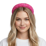 Haarband Glitter Steentjes - Roze