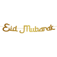 Eid Mubarak - Letterslinger-  Goud