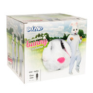 Konijnen Kostuum - Pluche Wit - Volwassenen