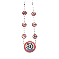 Ketting Verkeersbord 30 Jaar - Verjaardag 30 