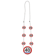 Ketting Verkeersbord 40 Jaar - Verjaardag 40