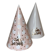 Sarah 50  Feesthoedje - Assorti - Ros&eacute;-Wit